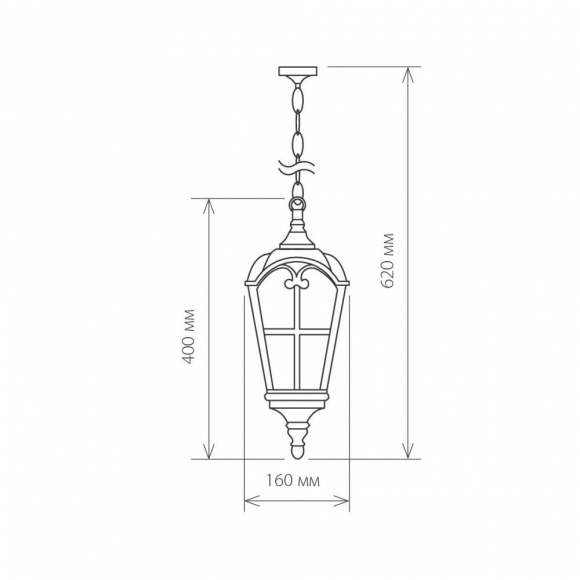 Mira H черное золото Подвесной уличный светильник Elektrostandard (a025299) Mira H черное золото Подвесной уличный светильник Elektrostandard (a025299)