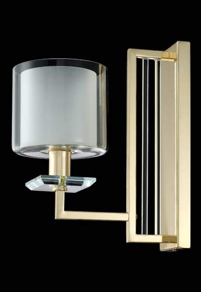 Бра Crystal Lux NICOLAS AP1 GOLD/WHITE Бра Crystal Lux NICOLAS AP1 GOLD/WHITE