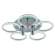 Светодиодная диммируемая люстра с ПДУ Profit Light 8024/5 CHR 90W+8W RGB