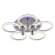 Светодиодная диммируемая люстра с ПДУ Profit Light 8024/5 CHR 90W+8W RGB
