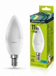 Светодиодная лампа E14 11W 4500К Ergolux LED-C35-11W-E14-4K 13619 Светодиодная лампа E14 11W 4500К Ergolux LED-C35-11W-E14-4K 13619