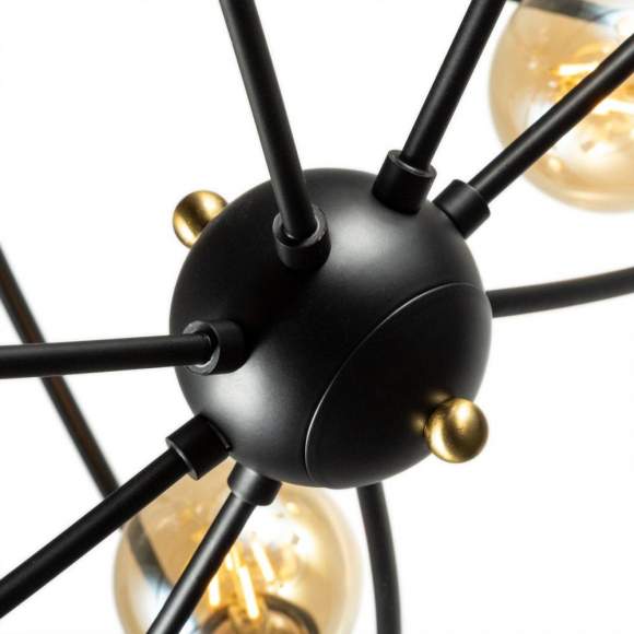 Люстра на штанге Arte lamp Glasgow с поддержкой Маруся A1963PL-8BK-М Люстра на штанге Arte lamp Glasgow с поддержкой Маруся A1963PL-8BK-М