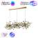 Подвесной светильник Crystal Lux с поддержкой Маруся GARDEN SP3х3 L1200 GOLD-М