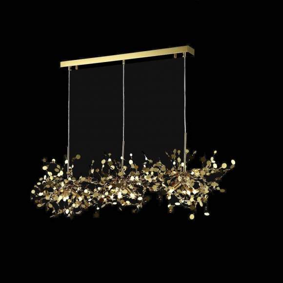 Подвесной светильник Crystal Lux с поддержкой Маруся GARDEN SP3х3 L1200 GOLD-М