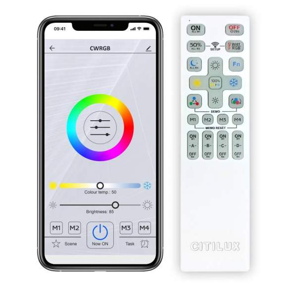 Светодиодный светильник с поддержкой ''Алиса'' и пультом Citilux Старлайт Смарт CL703A100G