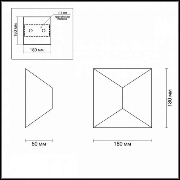 3907/10WL Уличный настенный светодиодный светильник Odeon Light Tibro