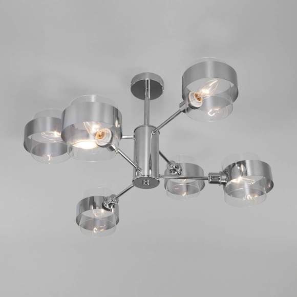 Потолочная люстра ЕВРОСВЕТ Arcada 70127/6 хром (a056957) Потолочная люстра ЕВРОСВЕТ Arcada 70127/6 хром (a056957)