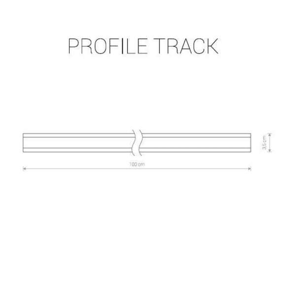 Однофазный шинопровод 1м Nowodvorski Profile (9450)