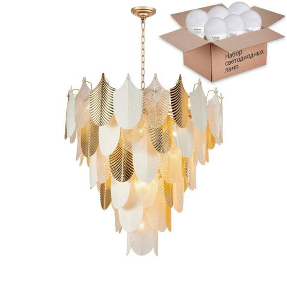 Подвесная люстра с лампочками Favourite Pulcher 2619-37P+Lamps E14 P45 Подвесная люстра с лампочками Favourite Pulcher 2619-37P+Lamps E14 P45