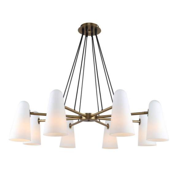 Подвесная люстра с лампочками Favourite Vision 2763-8P+Lamps E14 Свеча Подвесная люстра с лампочками Favourite Vision 2763-8P+Lamps E14 Свеча