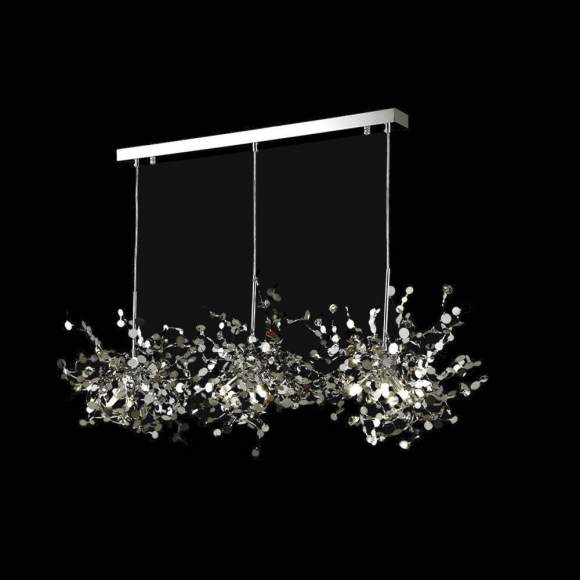 Подвесной светильник Crystal Lux с поддержкой Маруся GARDEN SP3х3 L1200 CHROME-М