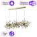 Подвесной светильник Crystal Lux с поддержкой Алиса GARDEN SP3х3 L1200 GOLD-А
