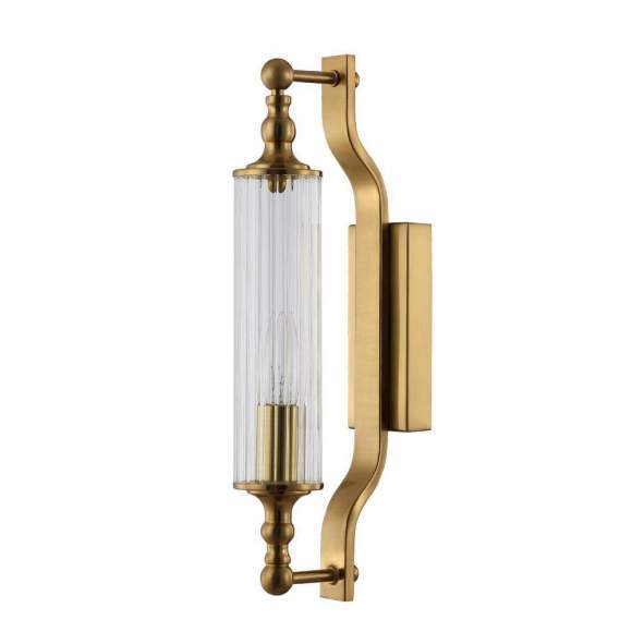 Бра Tomas Crystal Lux с лампочкой TOMAS AP1 BRASS+Lamps E14 Свеча Бра Tomas Crystal Lux с лампочкой TOMAS AP1 BRASS+Lamps E14 Свеча