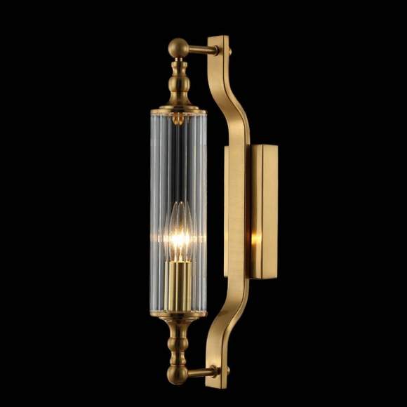 Бра Tomas Crystal Lux с лампочкой TOMAS AP1 BRASS+Lamps E14 Свеча Бра Tomas Crystal Lux с лампочкой TOMAS AP1 BRASS+Lamps E14 Свеча