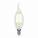 Лампа светодиодная E14 6W 4000K (Белый свет) свеча на ветру прозрачная Uniel Sky LED-CW35-6W/NW/E14/CL PLS02WH картон (UL-00001374)