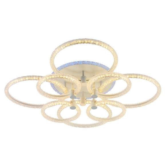 Светодиодная диммируемая люстра с ПДУ Profit Light 8024/4+4 WHT 186W+8W RGB Светодиодная диммируемая люстра с ПДУ Profit Light 8024/4+4 WHT 186W+8W RGB