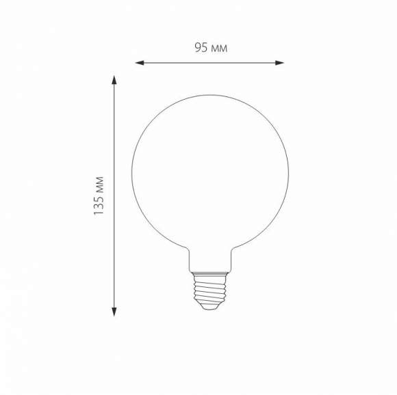 Филаментная светодиодная лампа E27 6W 3300K (теплый) G95 Elektrostandard BLE2704 (a048264)