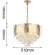 Подвесная люстра с лампочками Favourite Dolor 2982-9P+Lamps E14 Свеча