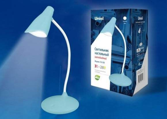 Сенсорная настольная лампа с диммером Uniel TLD-559 Blue-LED-280Lm-5000K-Dimmer (UL-00004142) Сенсорная настольная лампа с диммером Uniel TLD-559 Blue-LED-280Lm-5000K-Dimmer (UL-00004142)