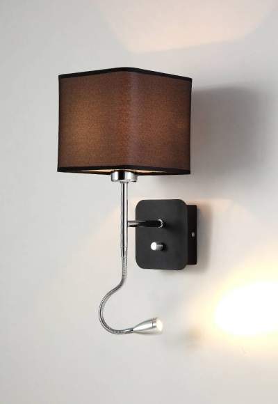 Бра с подсветкой Crystal Lux PACO AP2 CHROME/BLACK Бра с подсветкой Crystal Lux PACO AP2 CHROME/BLACK