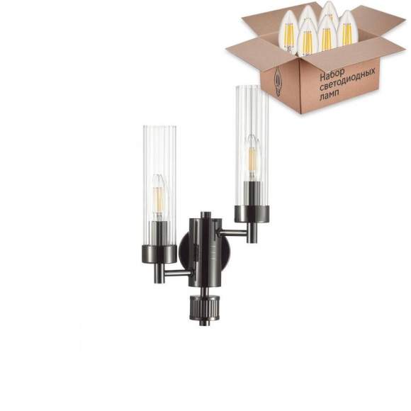 Бра Lumion Kamilla с лампочками 5275/2W+Lamps E14 Свеча Бра Lumion Kamilla с лампочками 5275/2W+Lamps E14 Свеча