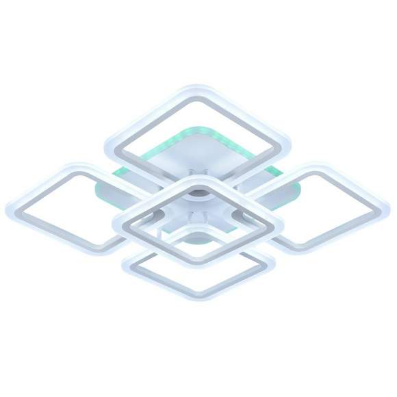 Светодиодная люстра с ПДУ Profit Light 8075/4+1 WHT 140W+10W RGB Светодиодная люстра с ПДУ Profit Light 8075/4+1 WHT 140W+10W RGB