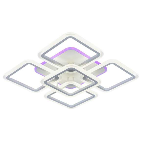 Светодиодная люстра с ПДУ Profit Light 8075/4+1 WHT 140W+10W RGB Светодиодная люстра с ПДУ Profit Light 8075/4+1 WHT 140W+10W RGB