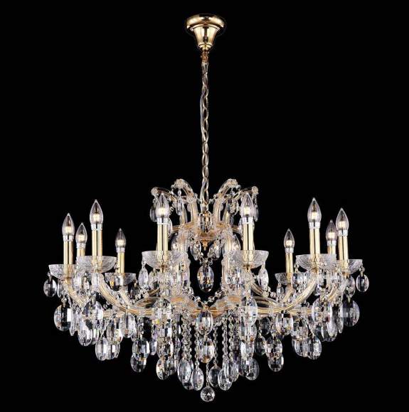 Hollywood SP12 Gold Подвесная люстра Crystal Lux