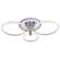 Светодиодная диммируемая люстра с ПДУ Profit Light 8024/2+2 CHR 93W+7W RGB