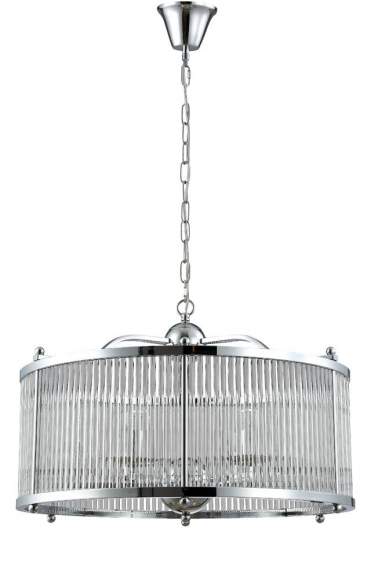 Подвесная люстра Crystal Lux TADEO SP6 D600 CHROME/TRANSPARENTE