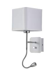 Бра с подсветкой Crystal Lux PACO AP2 CHROME/WHITE