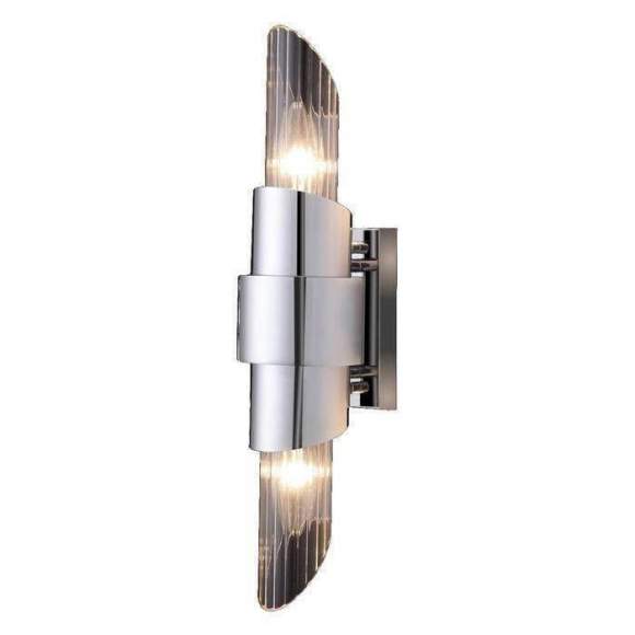 Бра Crystal Lux с лампочками Justo AP2 Chrome+Lamps E14 Свеча Бра Crystal Lux с лампочками Justo AP2 Chrome+Lamps E14 Свеча