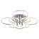 Светодиодная диммируемая люстра с ПДУ Profit Light 8024/4+4 CHR 186W+8W RGB
