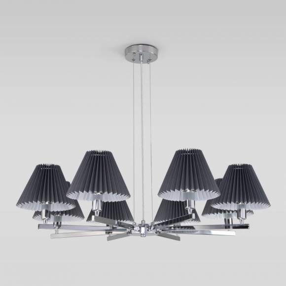 Подвесная люстра Peony Eurosvet 60136/8 хром/графит