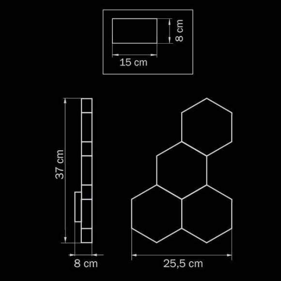 750644 Настенное бра Light Star Favo Silver 750644 Настенное бра Light Star Favo Silver