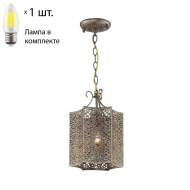 Подвесной светильник с лампочкой Favourite Bazar 1624-1P+Lamps Е27 Свеча