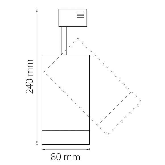 Однофазный LED светильник 35W 4000К для трека Lightstar Canno 303264