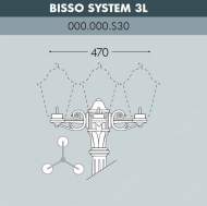 Консоль для паркового фонаря Fumagalli BISSO SYS 3L 000.000.S30.A0