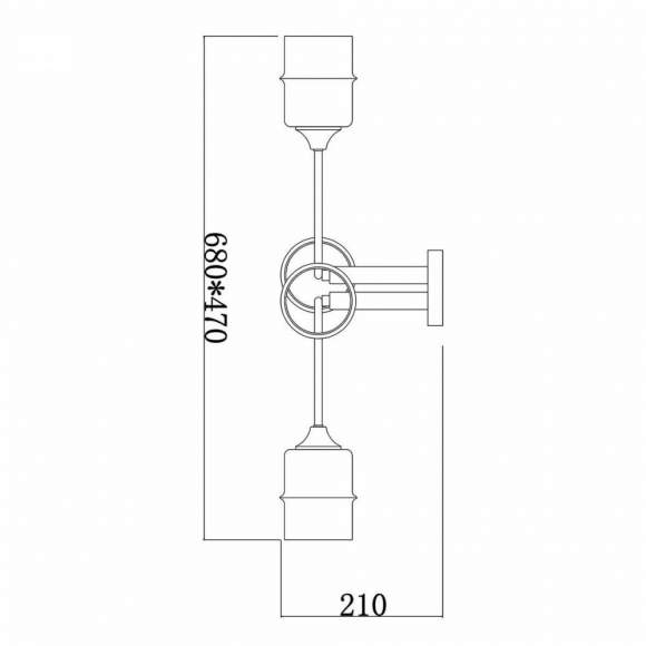 Потолочная люстра Escada Mondrian 699/4P