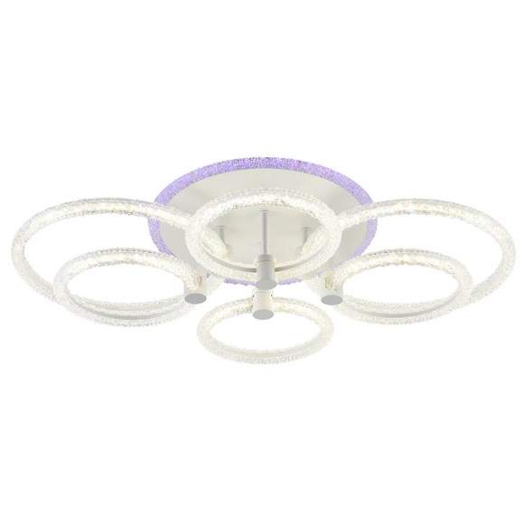 Светодиодная диммируемая люстра с ПДУ Profit Light 8024/4+2 WHT 128W+8W RGB Светодиодная диммируемая люстра с ПДУ Profit Light 8024/4+2 WHT 128W+8W RGB