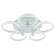Светодиодная диммируемая люстра с ПДУ Profit Light 8024/5 WHT 90W+8W RGB
