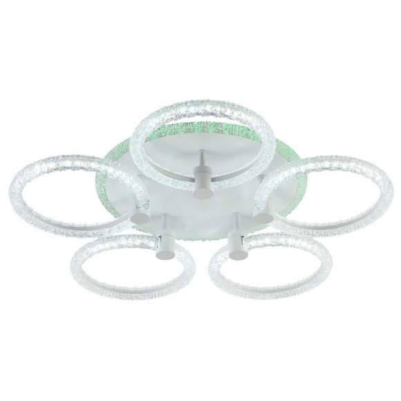 Светодиодная диммируемая люстра с ПДУ Profit Light 8024/5 WHT 90W+8W RGB Светодиодная диммируемая люстра с ПДУ Profit Light 8024/5 WHT 90W+8W RGB