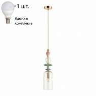 Подвесной светильник с лампочкой Odeon Light Bizet 4855/1+Lamps E14 P45