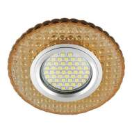 Встраиваемый светильник с подсветкой Fametto Luciole DLS-L143 Gu5.3 Glassy/Gold UL-00003884