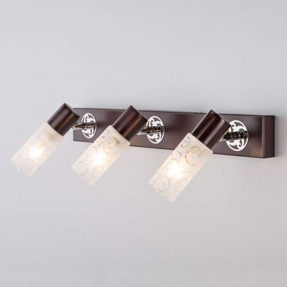 Настенный светильник 21130/3 хром/венге Настенный светильник 21130/3 хром/венге