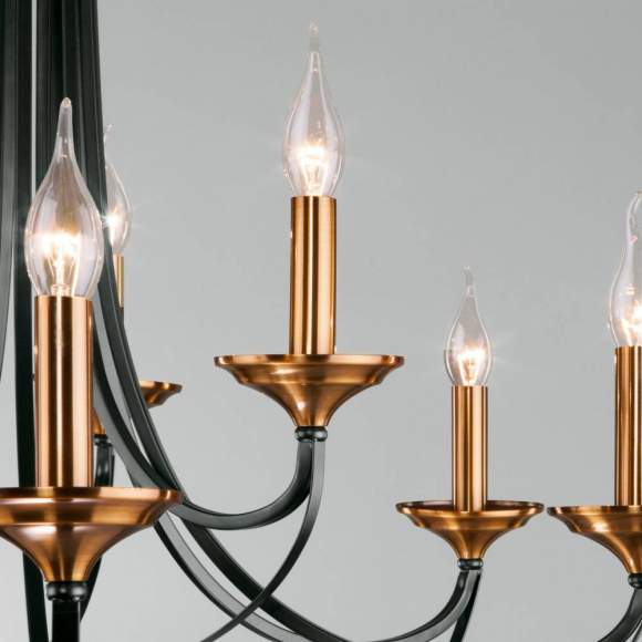 Подвесная люстра Евросвет Lazzaro 60098/9 черный a045217 Подвесная люстра Евросвет Lazzaro 60098/9 черный a045217