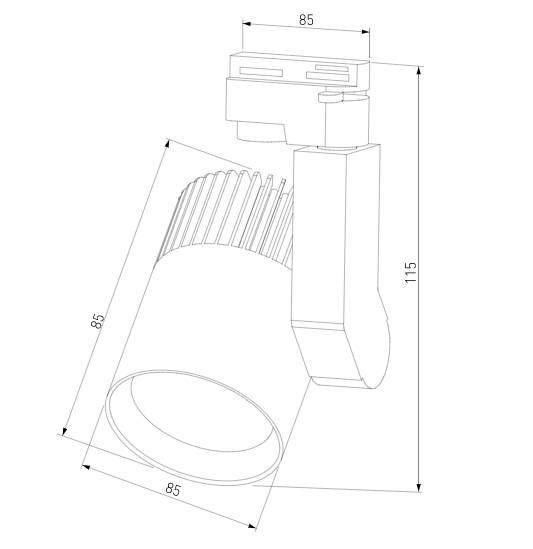 Однофазный LED светильник 30W 4200К для трека Accord Elektrostandard Accord Черный 30W 4200K (LTB37) однофазный (a043918) Однофазный LED светильник 30W 4200К для трека Accord Elektrostandard Accord Черный 30W 4200K (LTB37) однофазный (a043918)