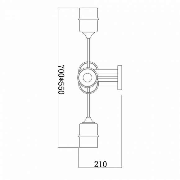 Потолочная люстра Escada Mondrian 699/6P