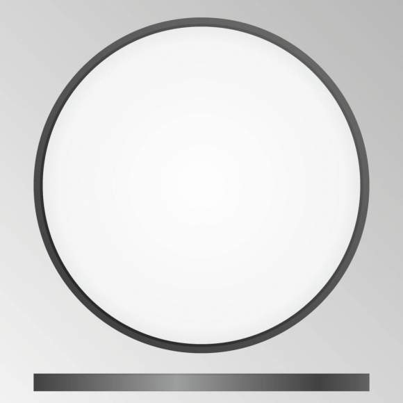 Светодиодный настенно-потолочный ультратонкий светильник Citilux Бейсик CL738401V Черный