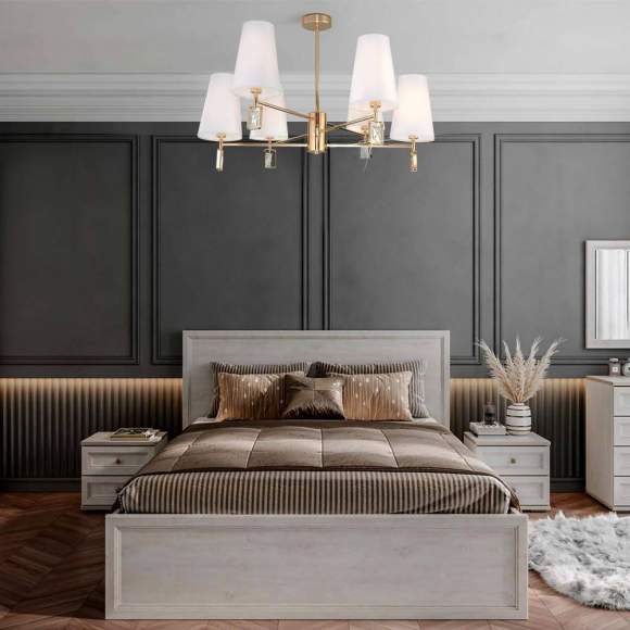 Люстра на штанге Eurosvet 60137/6 золото (a060128)